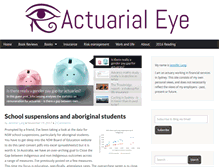 Tablet Screenshot of actuarialeye.com